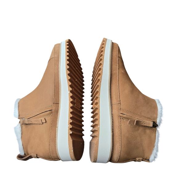 TOMS Women's Marlo Ankle Boots in tan leather and suede women's 6 - Picture 8 of 9